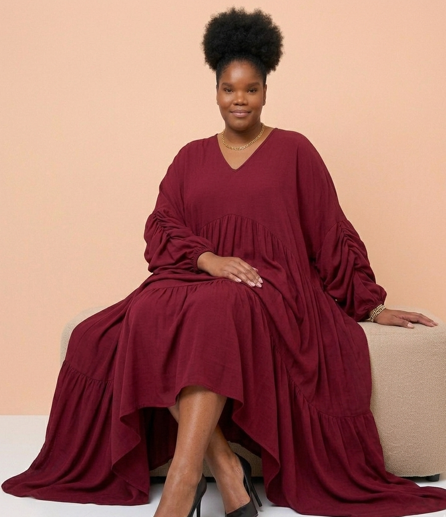 Robe SIRA Rouge bordeaux